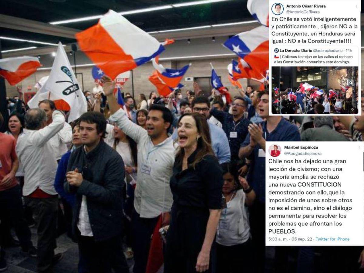 Así reaccionaron los políticos hondureños tras rechazo de nueva Constitución en Chile