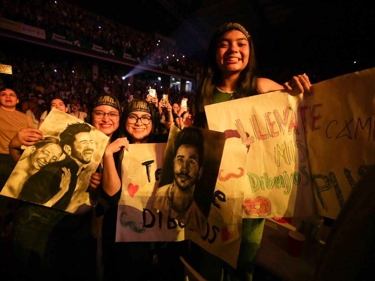 Las imágenes que dejó el concierto de Camilo en Honduras
