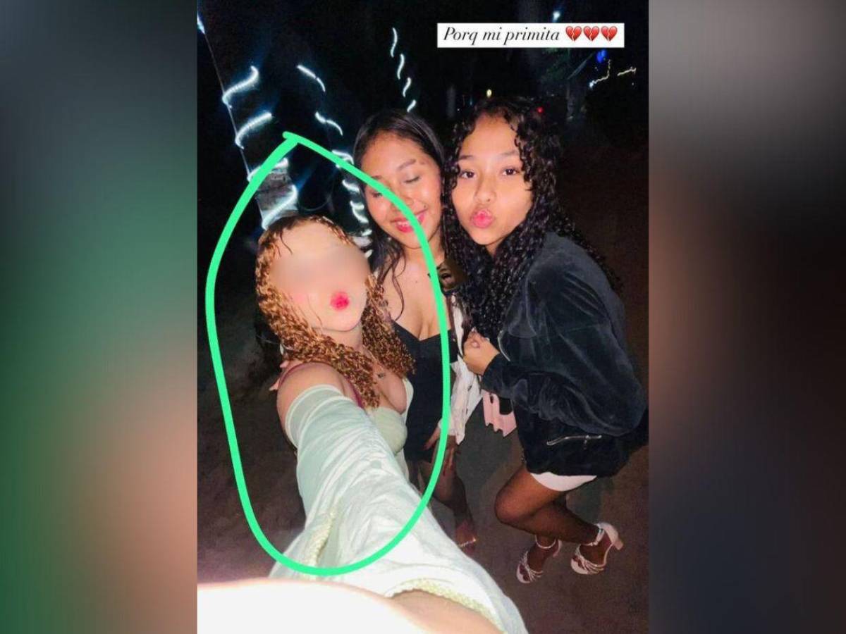 Angie Guerra, menor de 14 años, que murió en accidente en Roatán; conductor está grave