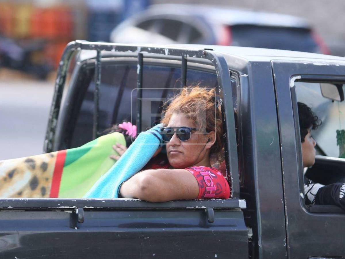 Algunos hasta guindados: así fueron captados viajeros en salida al sur tras Semana Santa