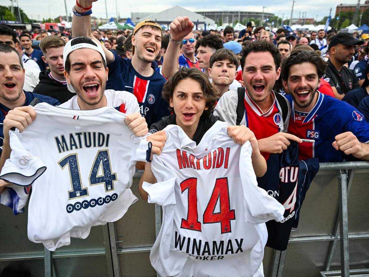 El ambiente en la final de la UEFA Champions League entre PSG vs Arsenal
