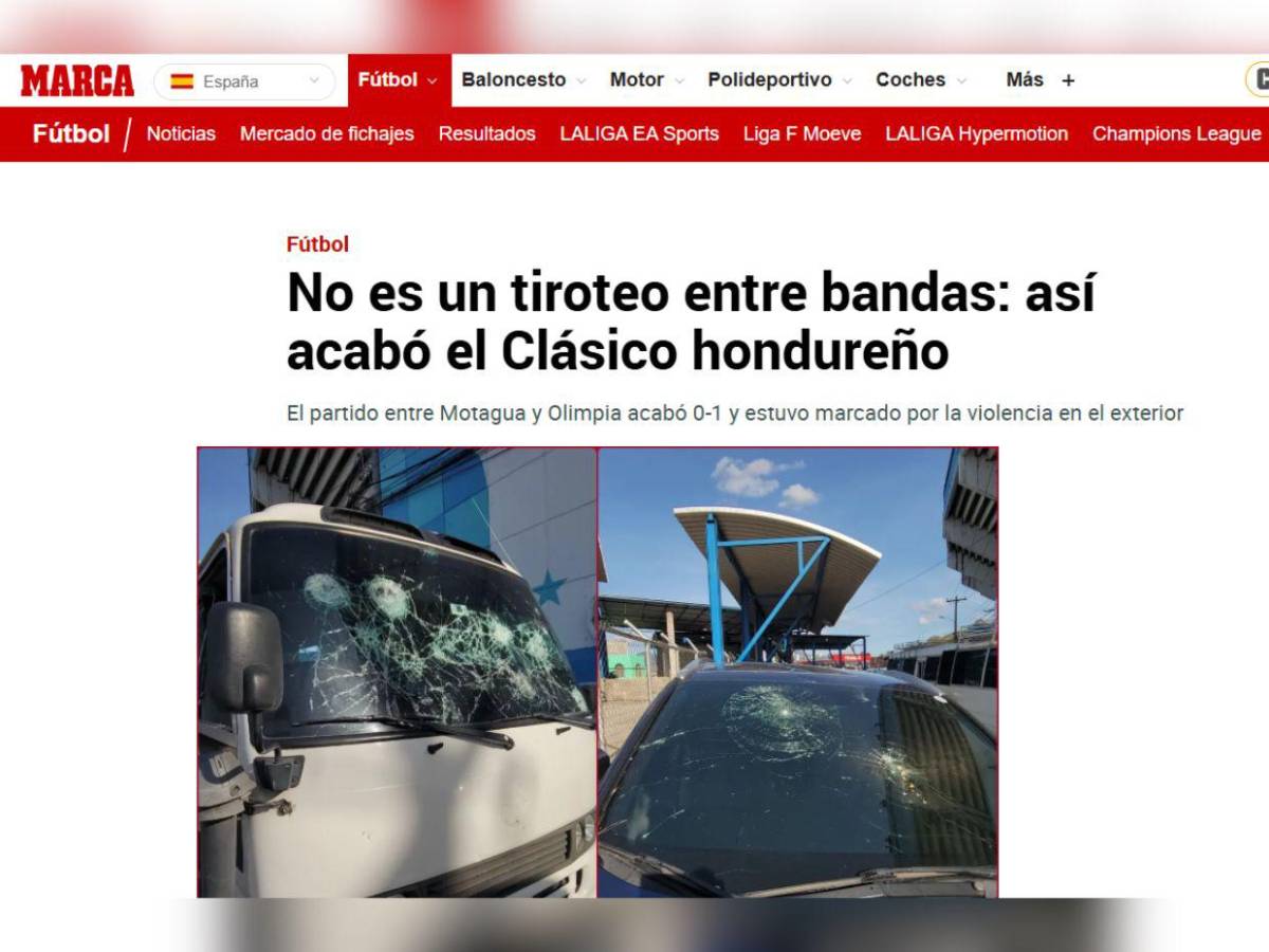 Hubo heridos y aún así se jugó: así informa el mundo sobre la violencia en el clásico