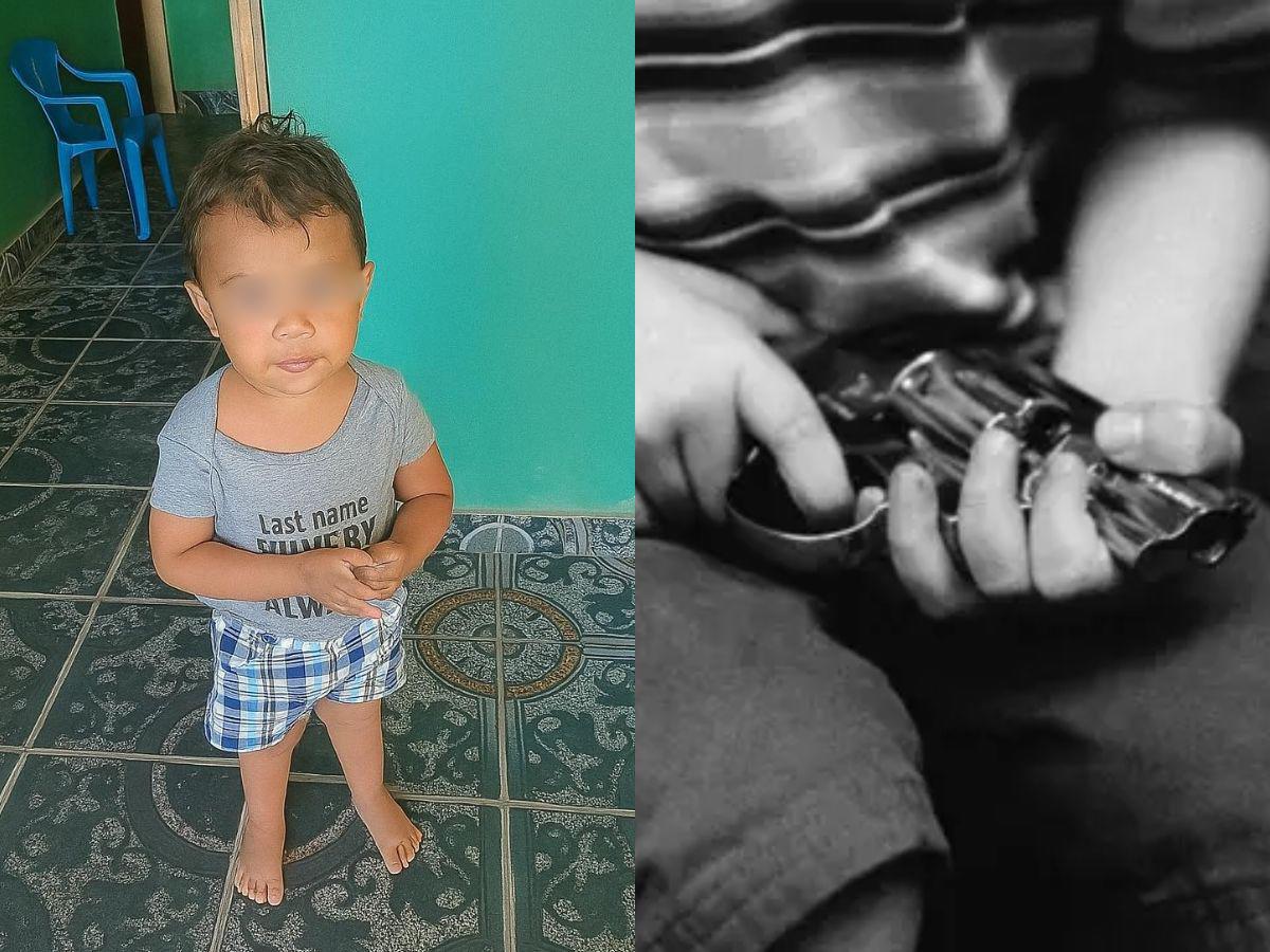 Niño de dos años jugaba con un arma de fuego y se quitó la vida: así sucedió la tragedia en Olancho