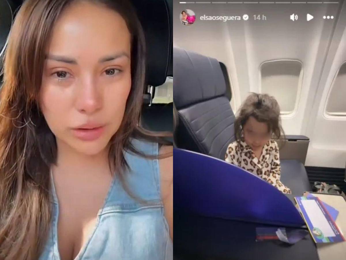Elsa Oseguera regresa a Honduras con su hija y revela que Davis Flow se negaba a firmar permiso