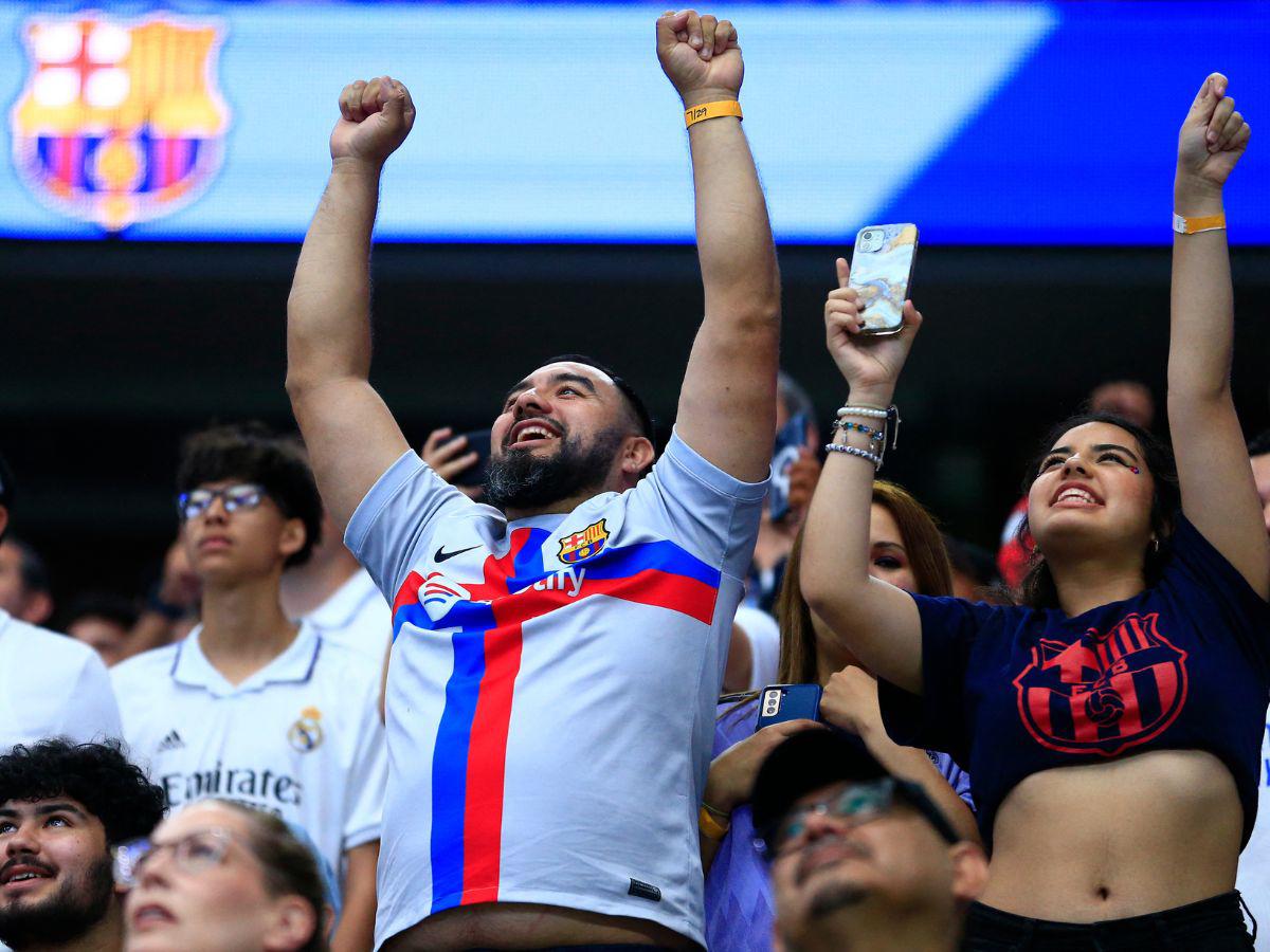 Así celebraron los aficionados del Barcelona.