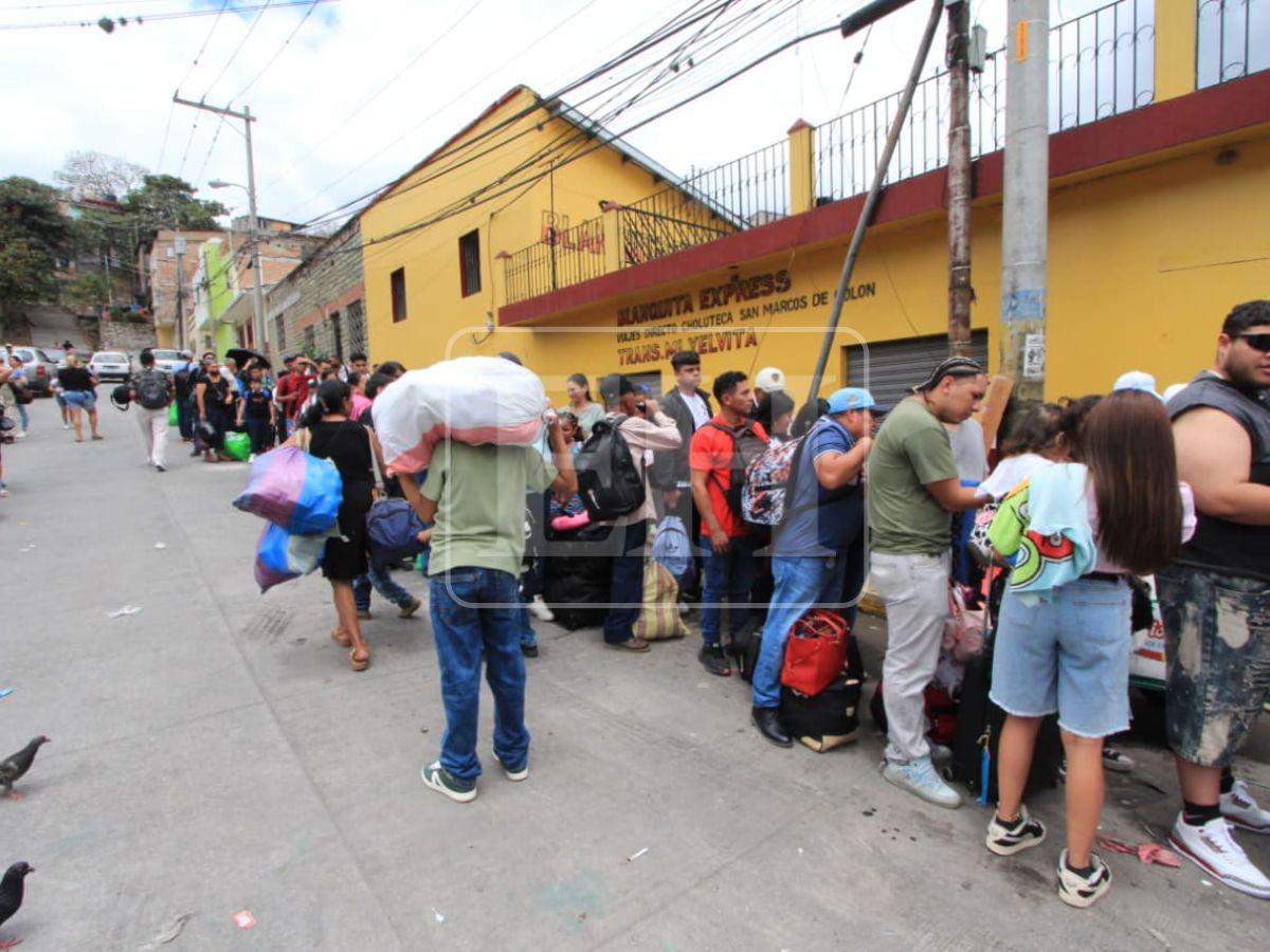 Éxodo de capitalinos llena las estaciones de buses para disfrutar la Semana Santa