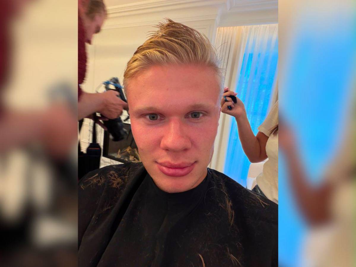 ¡No es IA! Erling Haaland dice adiós a su icónica cabellera rubia: así luce ahora