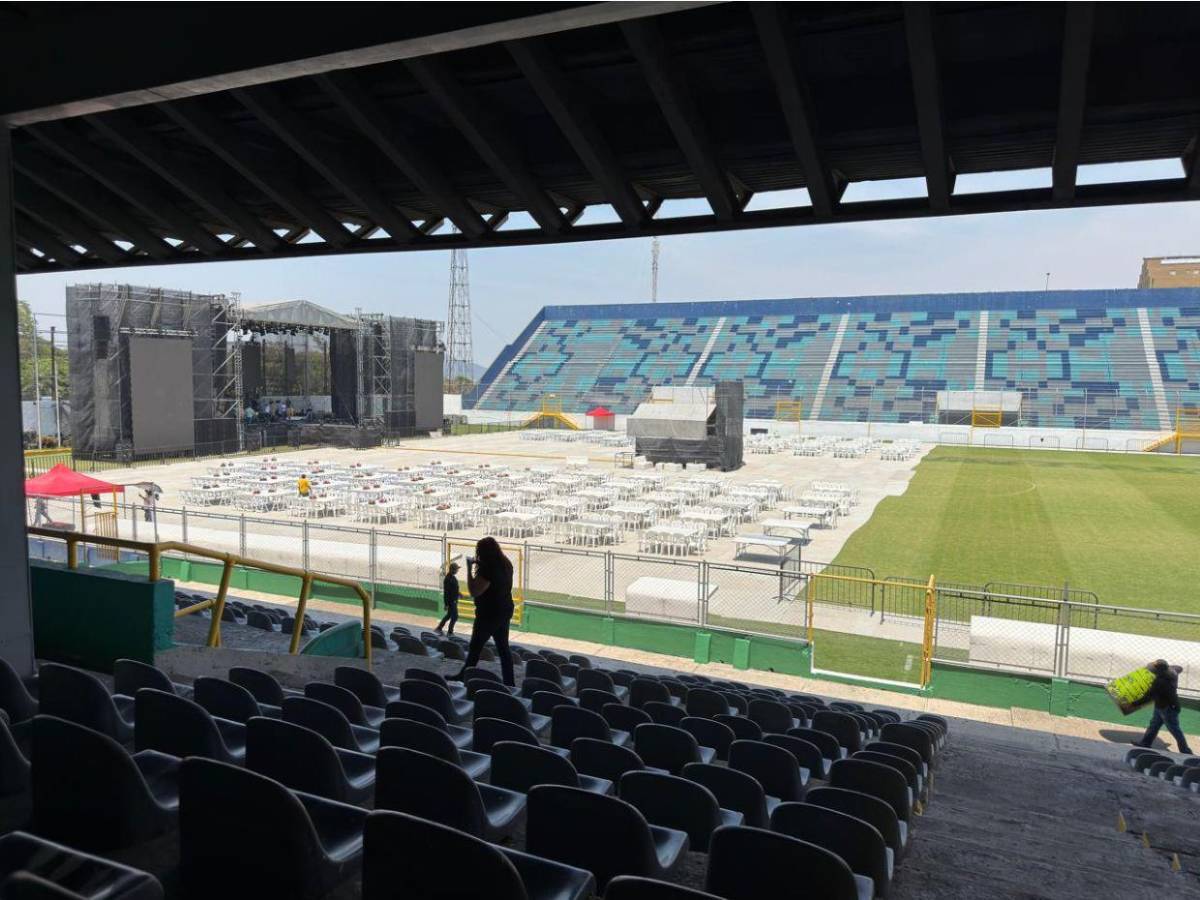 Más deteriorada: así luce la grama del Morazán previo a concierto gratuito