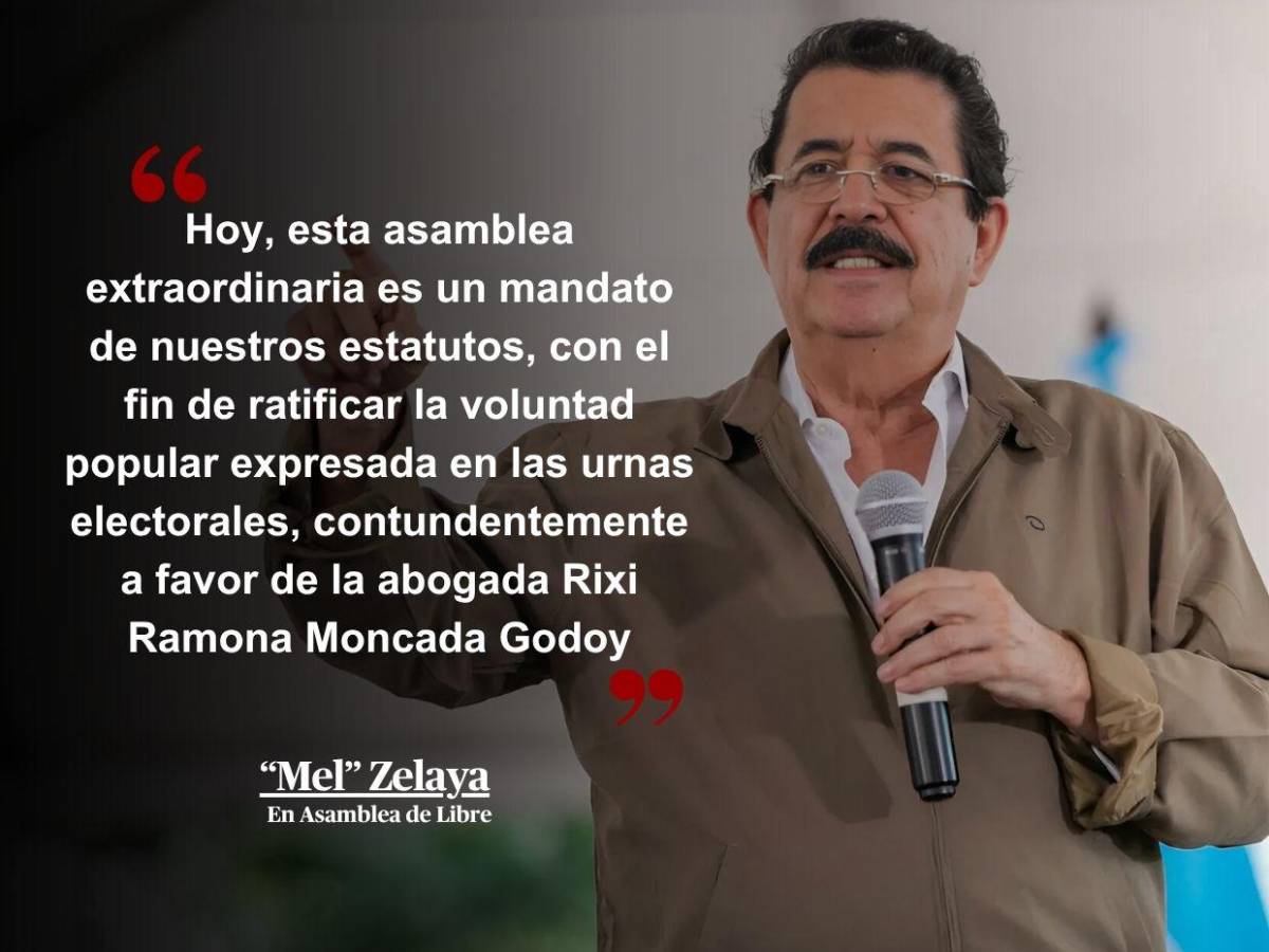 “Se preocupa la oligarquía porque Rixi no se vende: Frases de 'Mel' Zelaya en asamblea “Se preocupa la oligarquía porque Rixi no se vende: Frases de 'Mel' Zelaya en asamblea