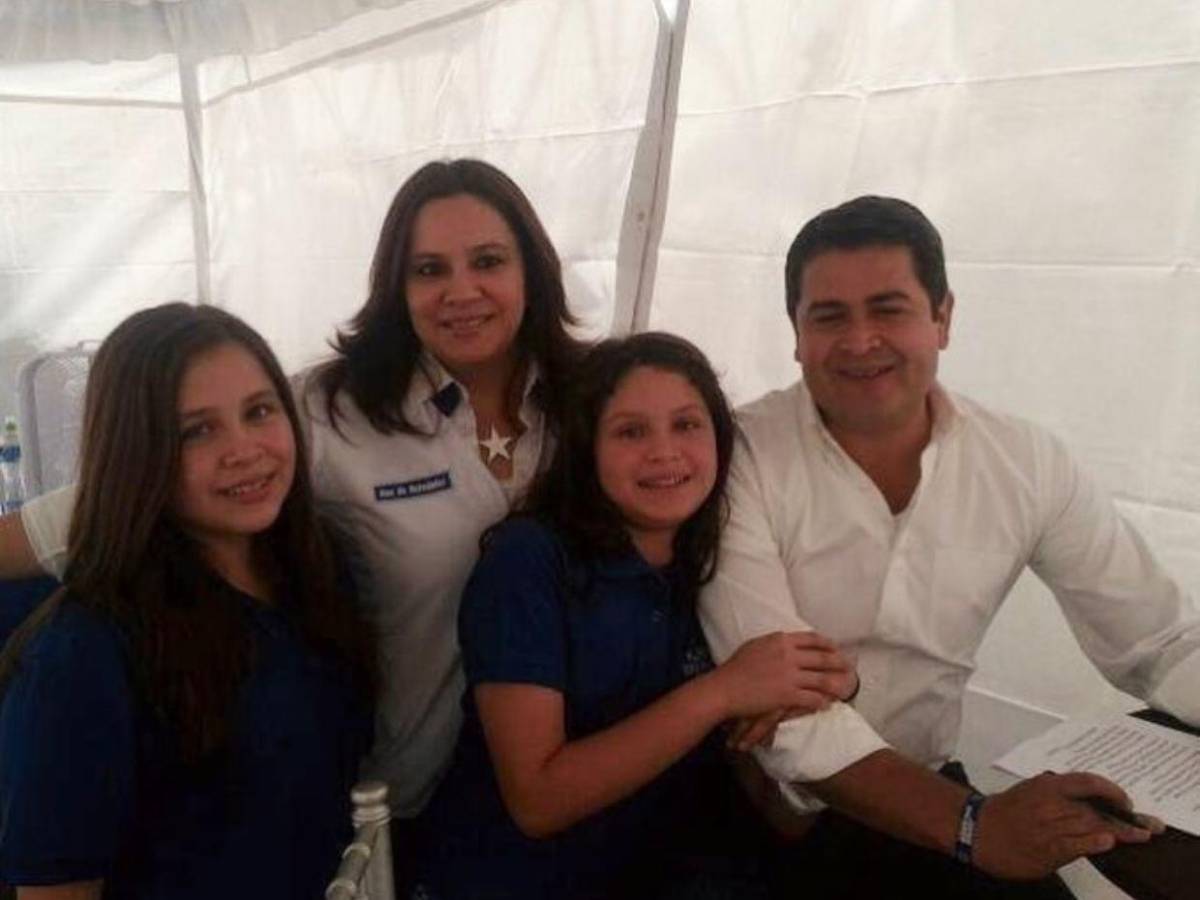 La familia de Ana García, la precandidata nacionalista y ex primera dama de Honduras