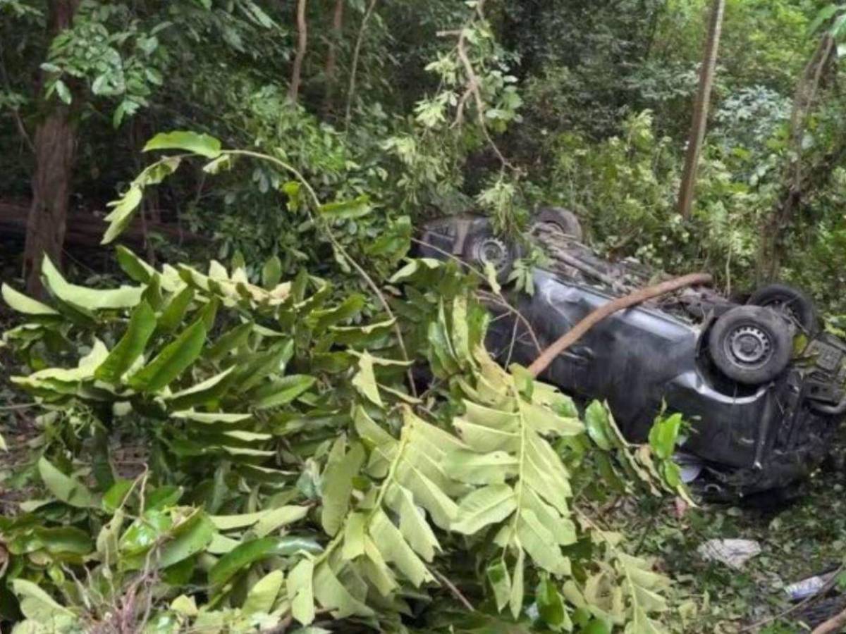 Jonathan Reyes, conductor de bus que murió al caer en hondonada en Cofradía