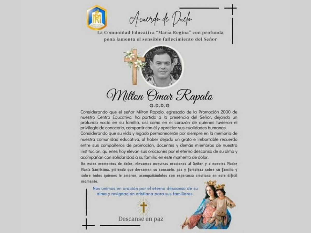 Milton Rápalo, más que un empresario: así recuerdan al artista y runner asesinado en SPS