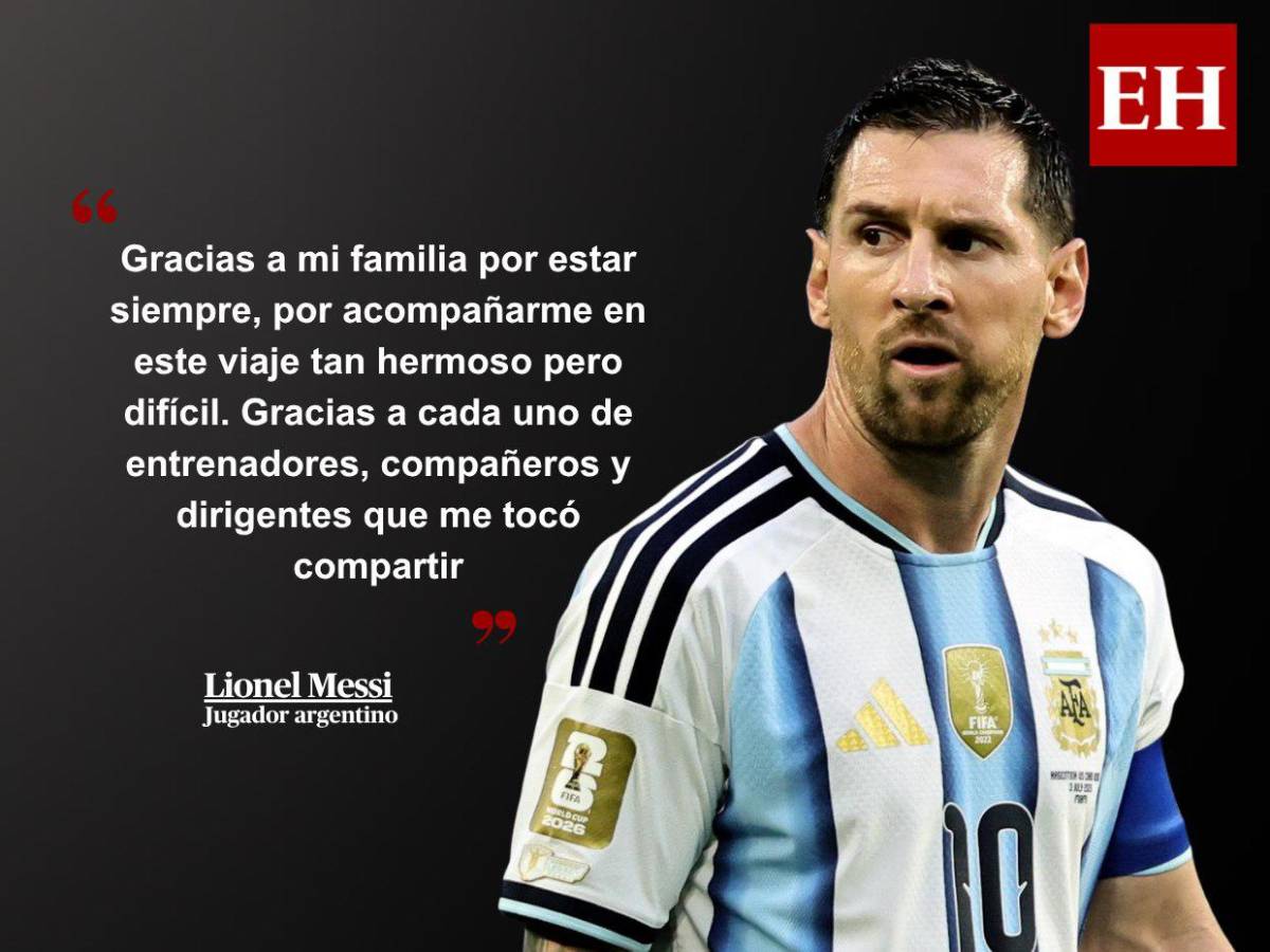 Messi tras su retiro definitivo de la Selección de Argentina: Ya no tengo más para dar