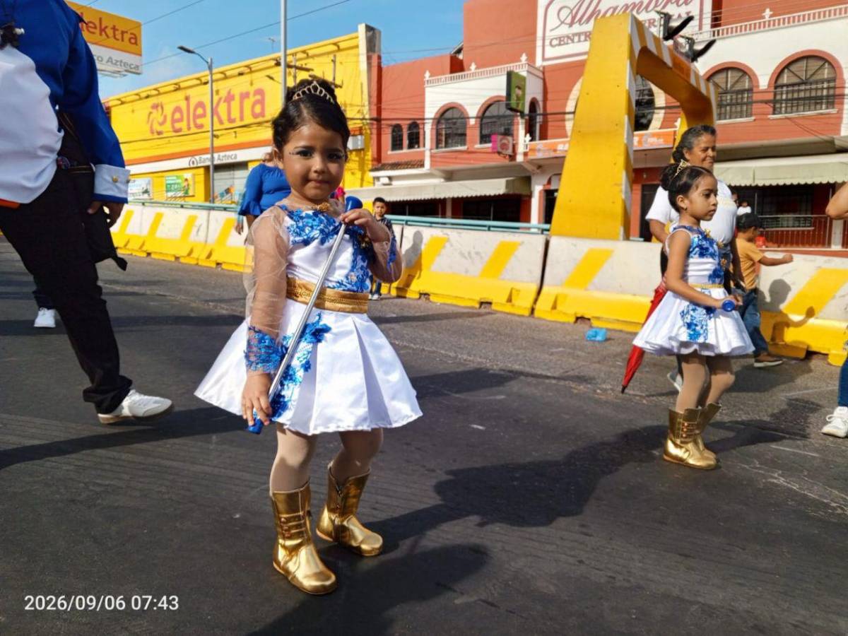 Con ternura y talento, las niñas palillonas engalanan los desfiles patrios de prebásica