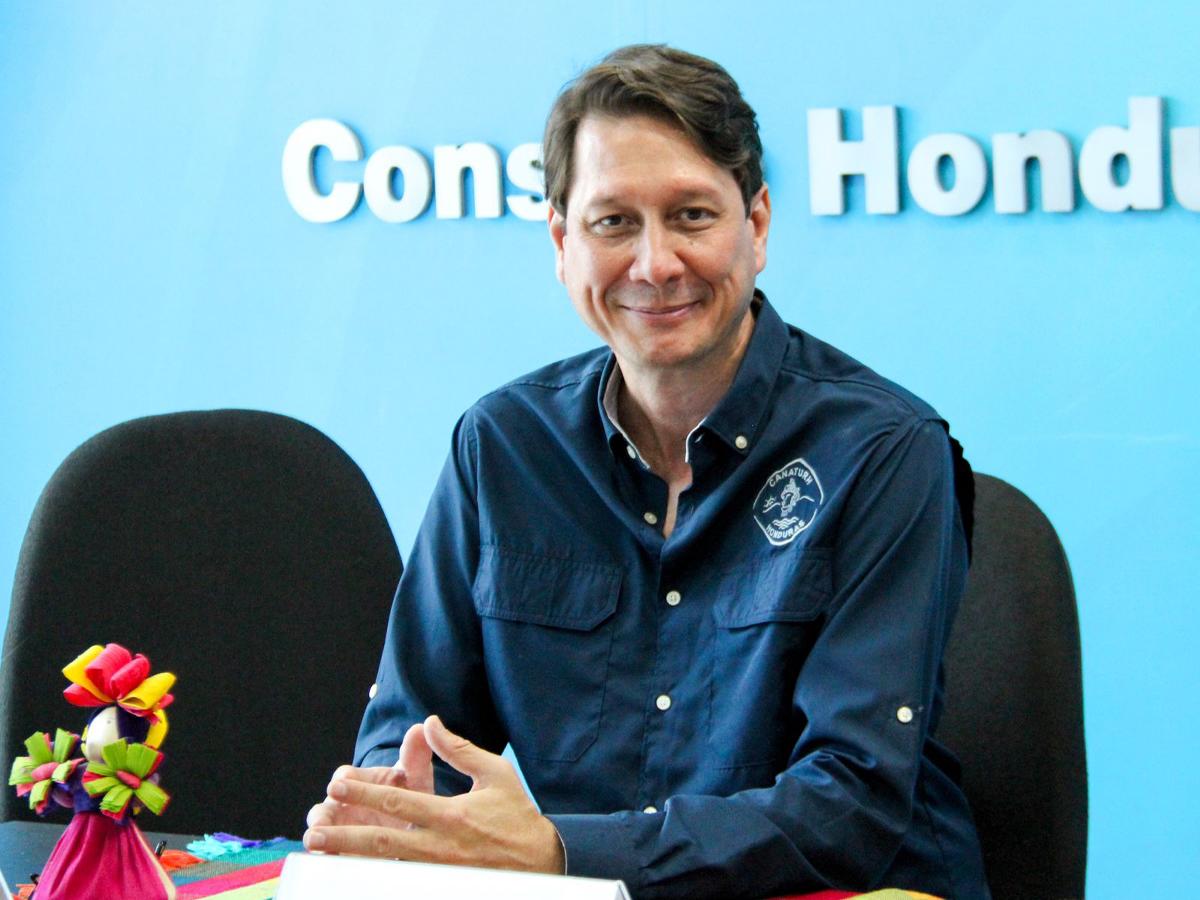 <i>Michael Wehmeyer, presidente de la Cámara Nacional de Turismo de Honduras (Canaturh).</i>