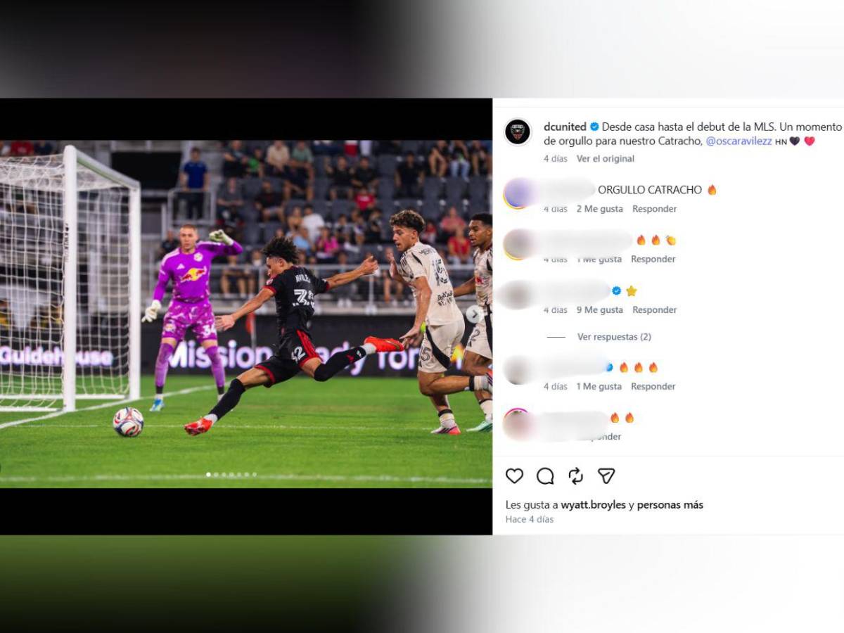 De Choluteca a la MLS: Óscar Aviléz debuta con apenas 16 años en el D.C. United