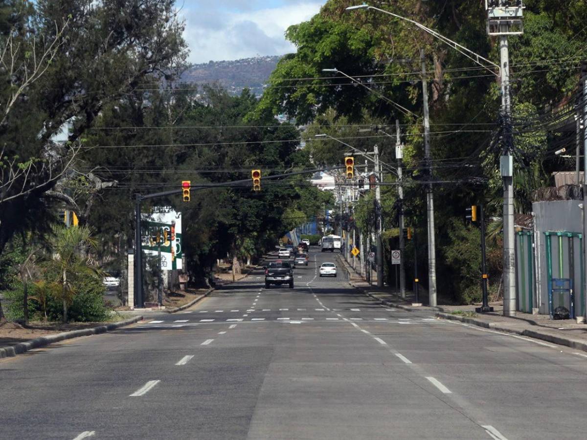 Calles despejadas luce la capital de Honduras este Jueves Santo Calles despejadas luce la capital de Honduras este Jueves Santo