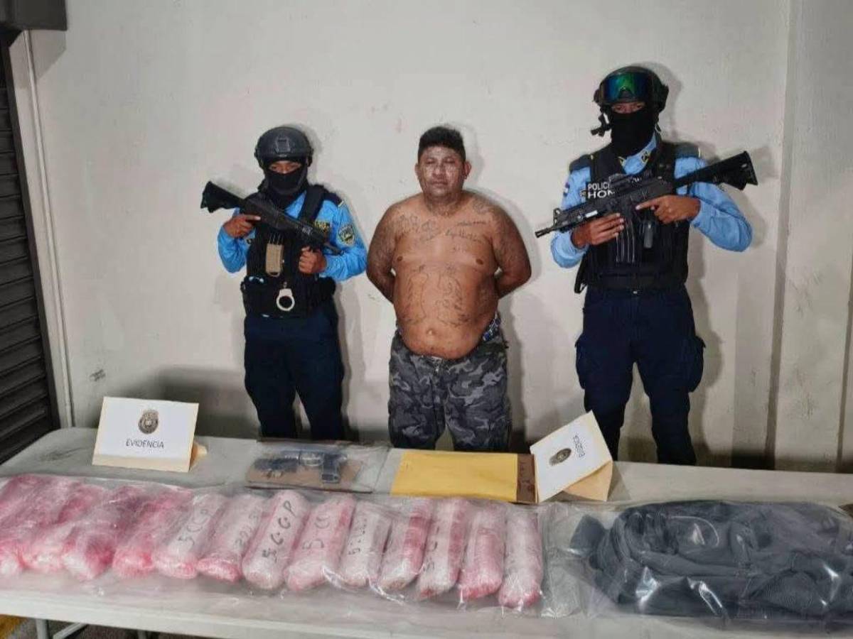 Con más de L750 mil en droga, cae alias “El Matata”, señalado como segundo líder de la MS-13