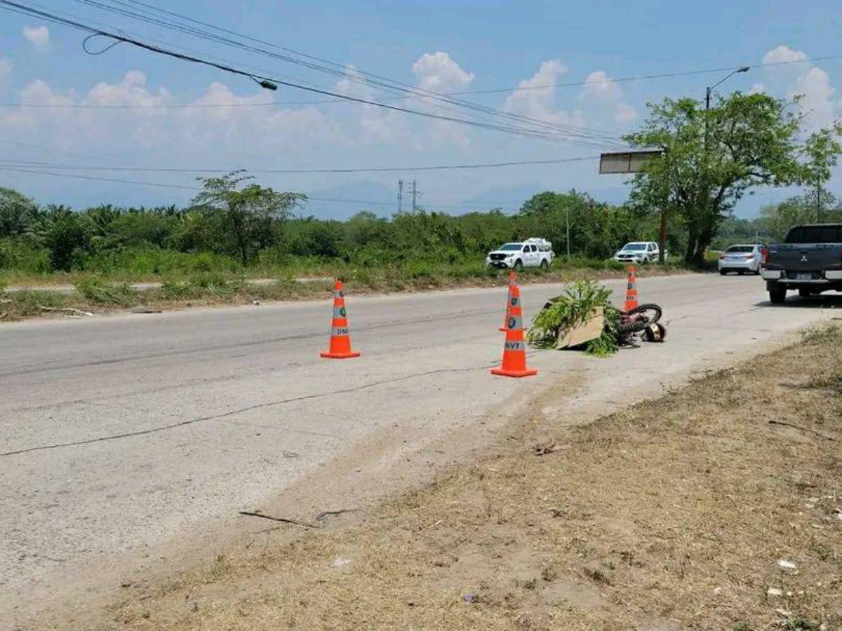 Su cuerpo casi se parte en dos: así murió Irvin Bonilla al estrellarse contra un bus en Yoro