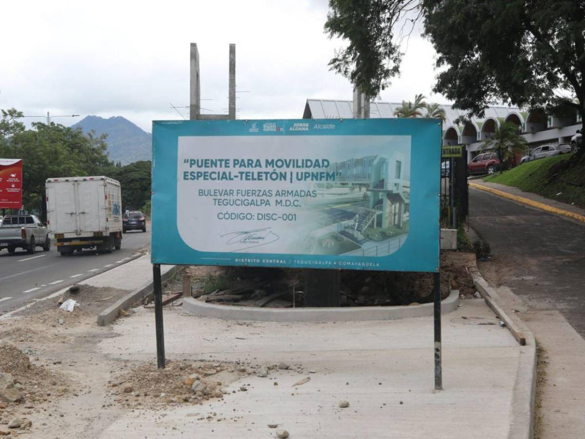 Avances notorios: ¿cuándo finaliza la construcción del puente peatonal de la Teletón?