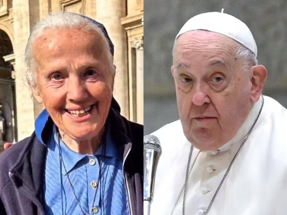 ¿Quién es la monja amiga del papa Francisco que lloró frente a su ataúd?