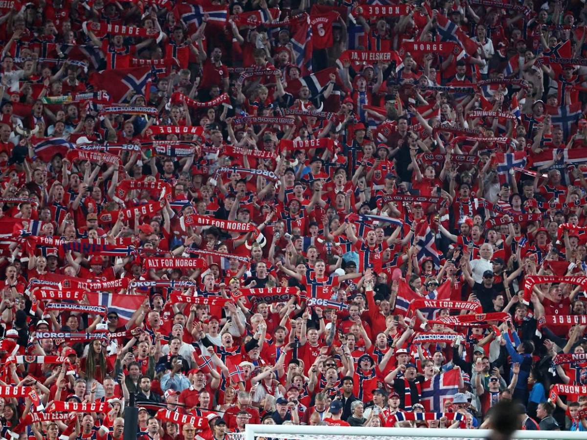 La celebración de Noruega al clasificar, tras 28 años sin jugar una Copa del Mundo