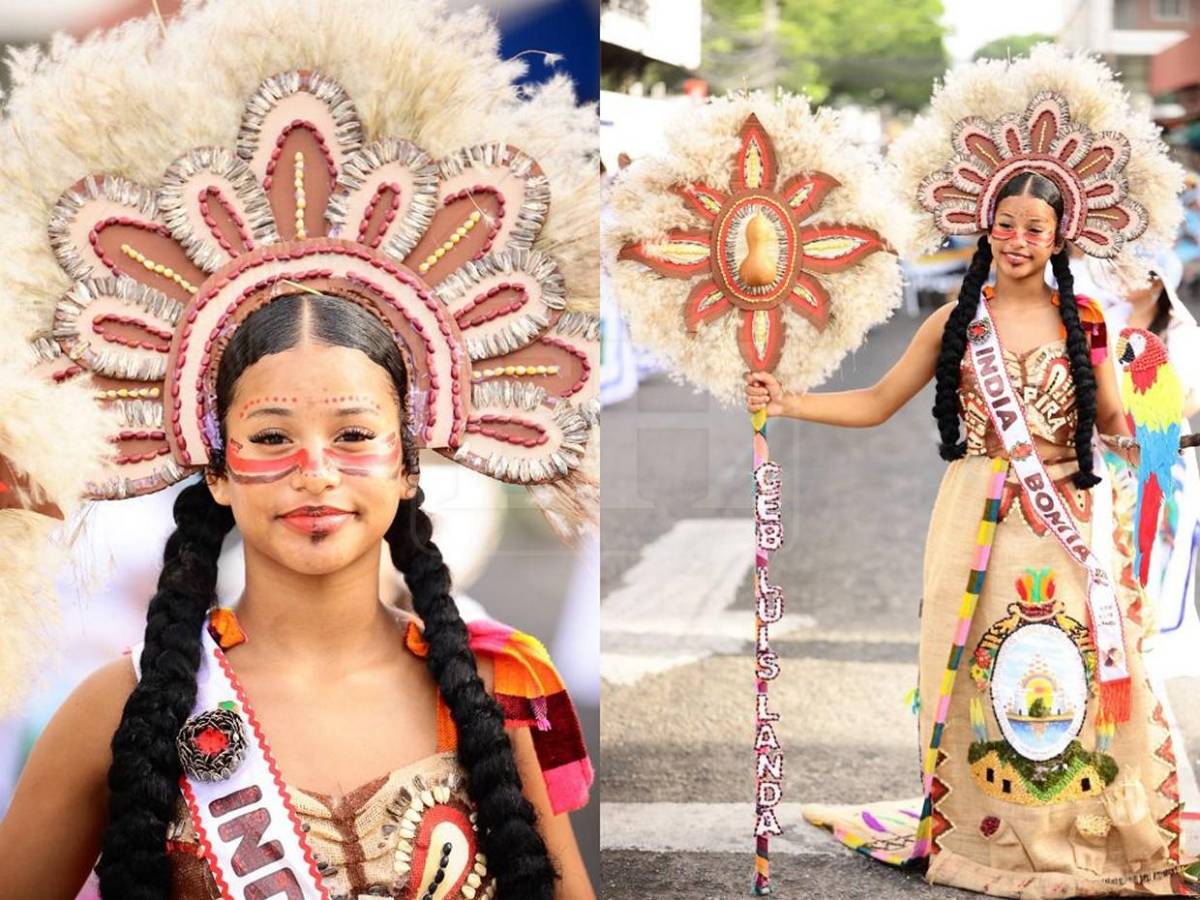 Color y fervor patrio engalanan los desfiles patrios en San Pedro Sula este lunes