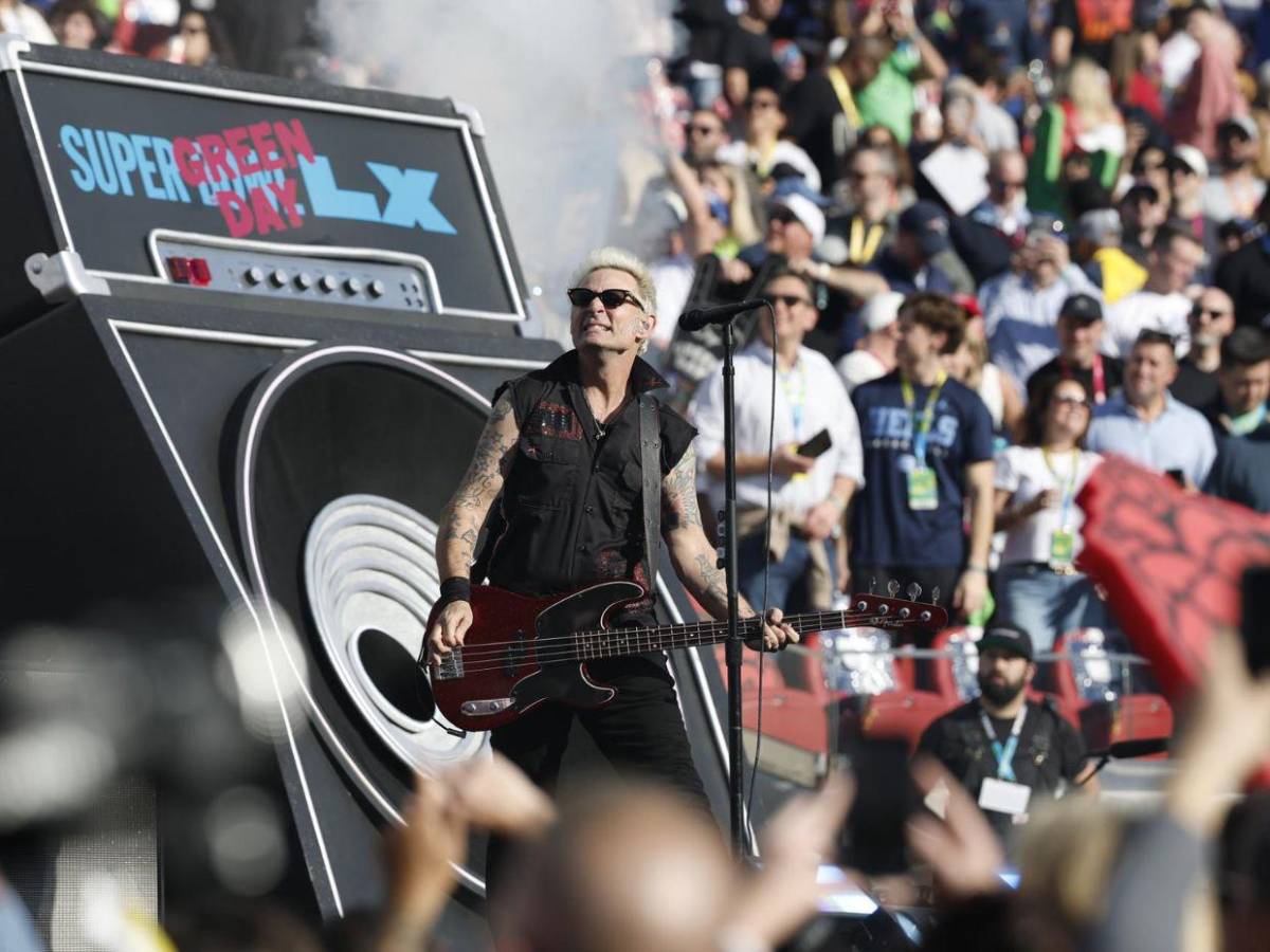 Green Day en el Super Bowl 2026: así fue su presentación en el Levi’s Stadium