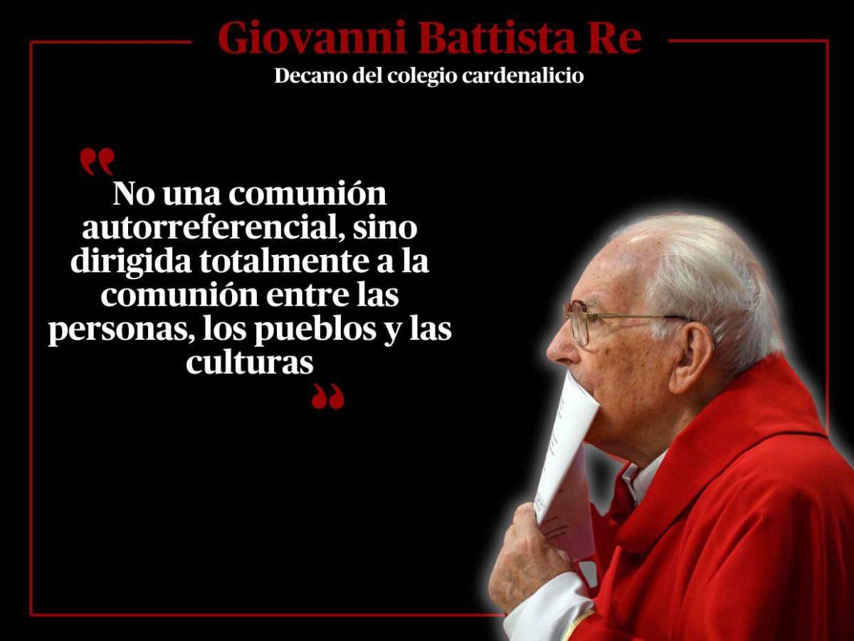 Las frases del decano Giovanni Battista Re en misa previo a Cónclave