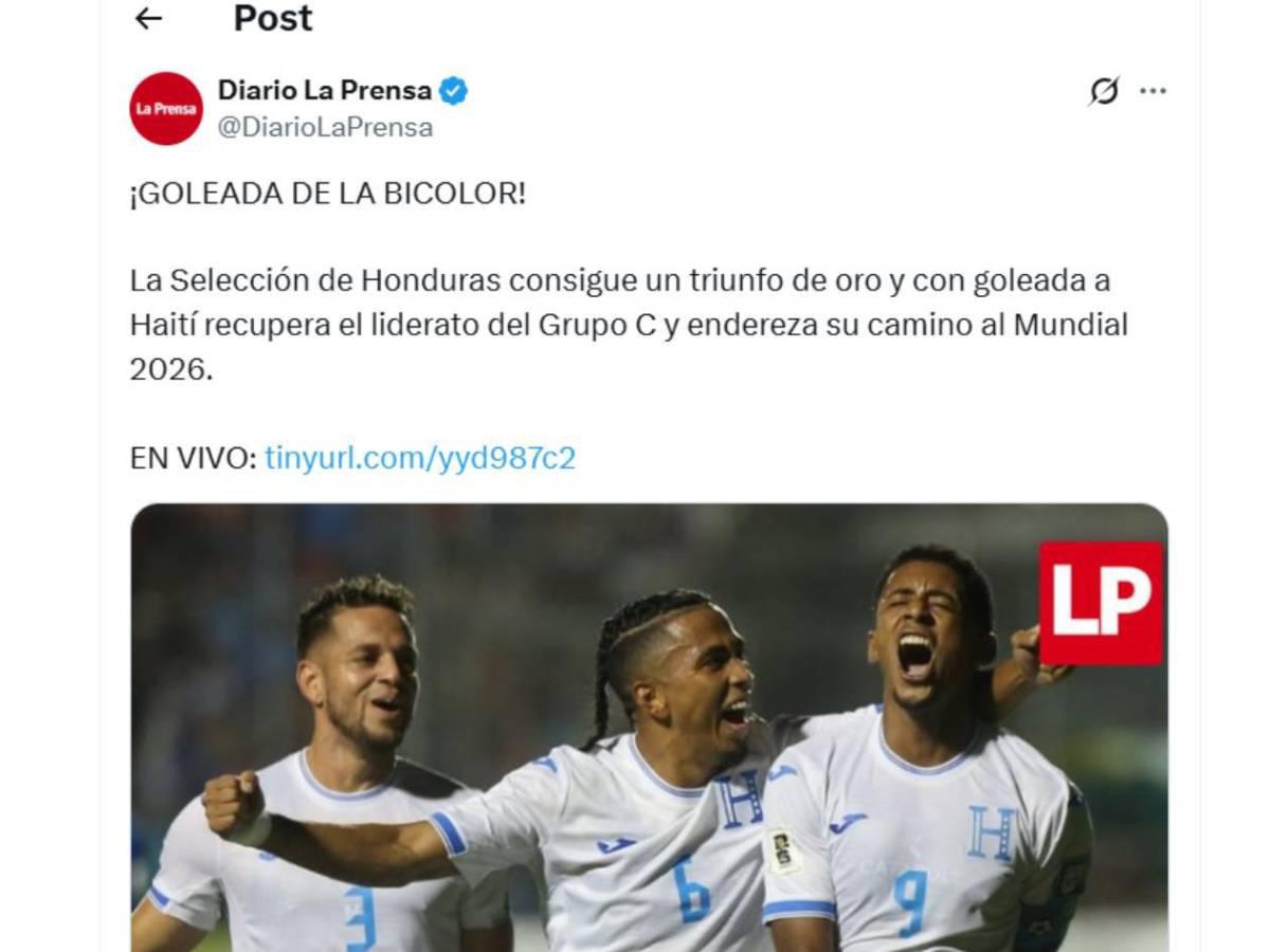 Honduras golea a Haití: Lo que dicen los medios y periodistas tras el triunfo en eliminatoria