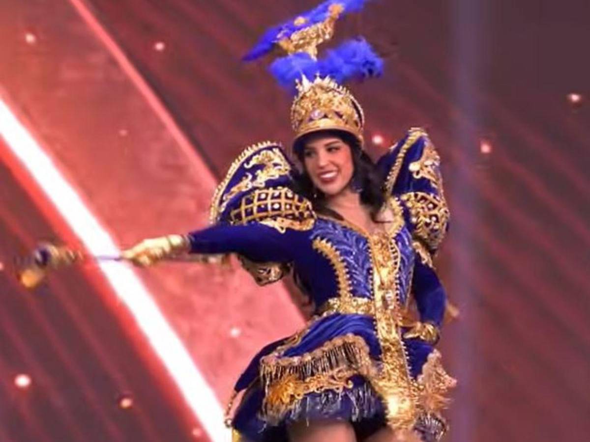 Alejandra Fuentes se convirtió en palillona en el desfile de traje típico del Miss Universo