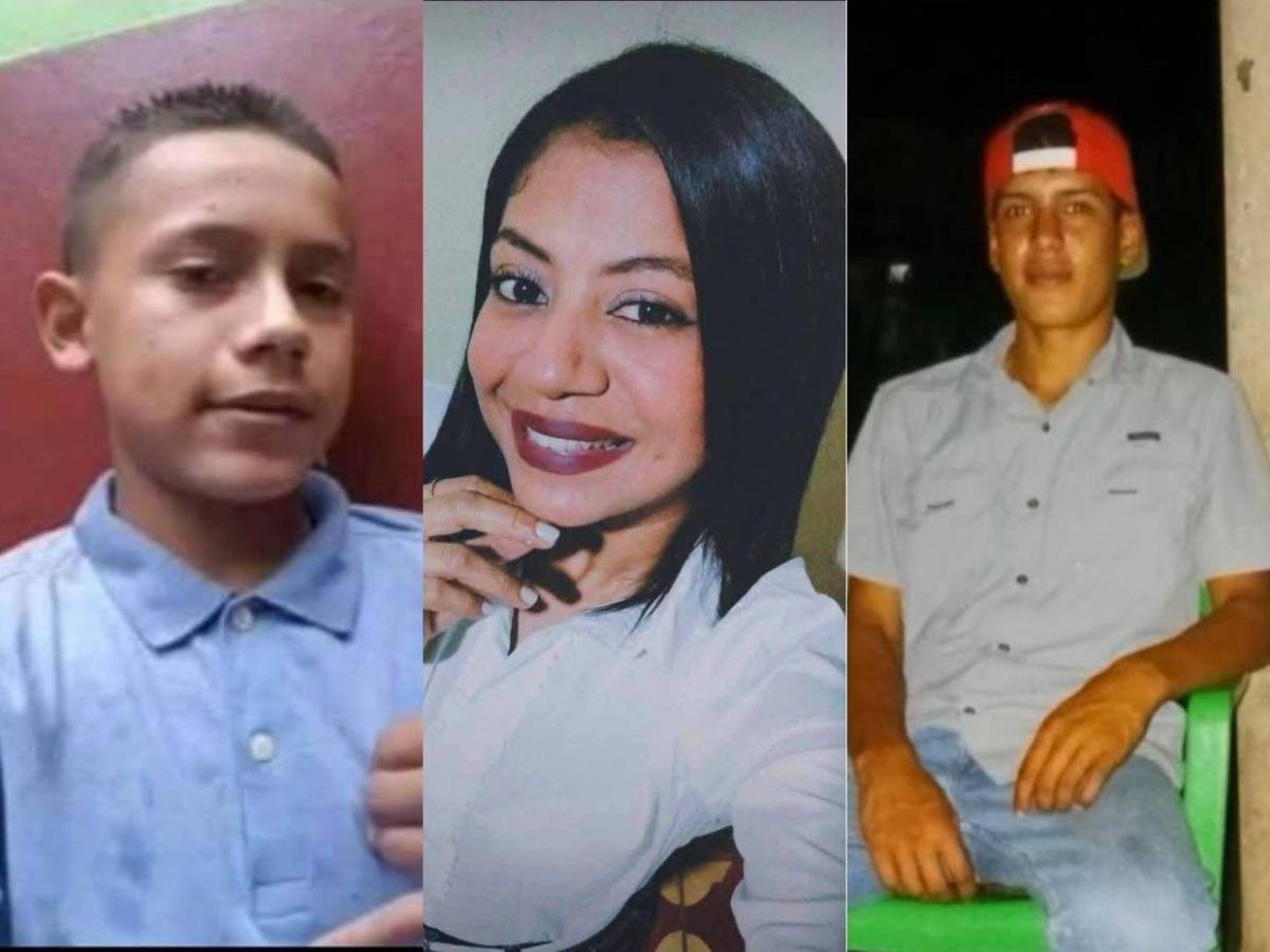 Emerson, Gabriela y Daniel: rostros de las víctimas de la masacre en Sulaco, Yoro