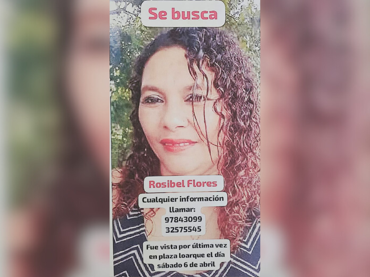 Imagen compartida por los familiares de Rosibel Flores.
