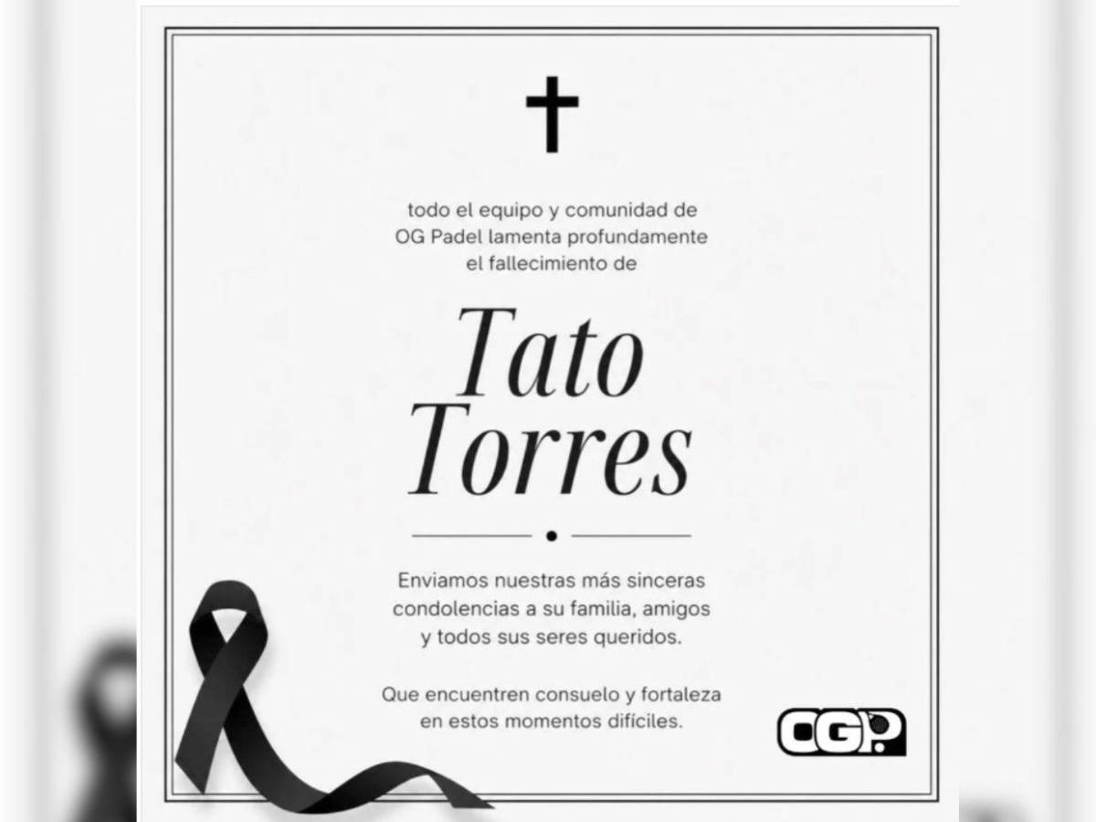 Brayan Torres, padelista profesional argentino que murió tras colisión en el anillo periférico