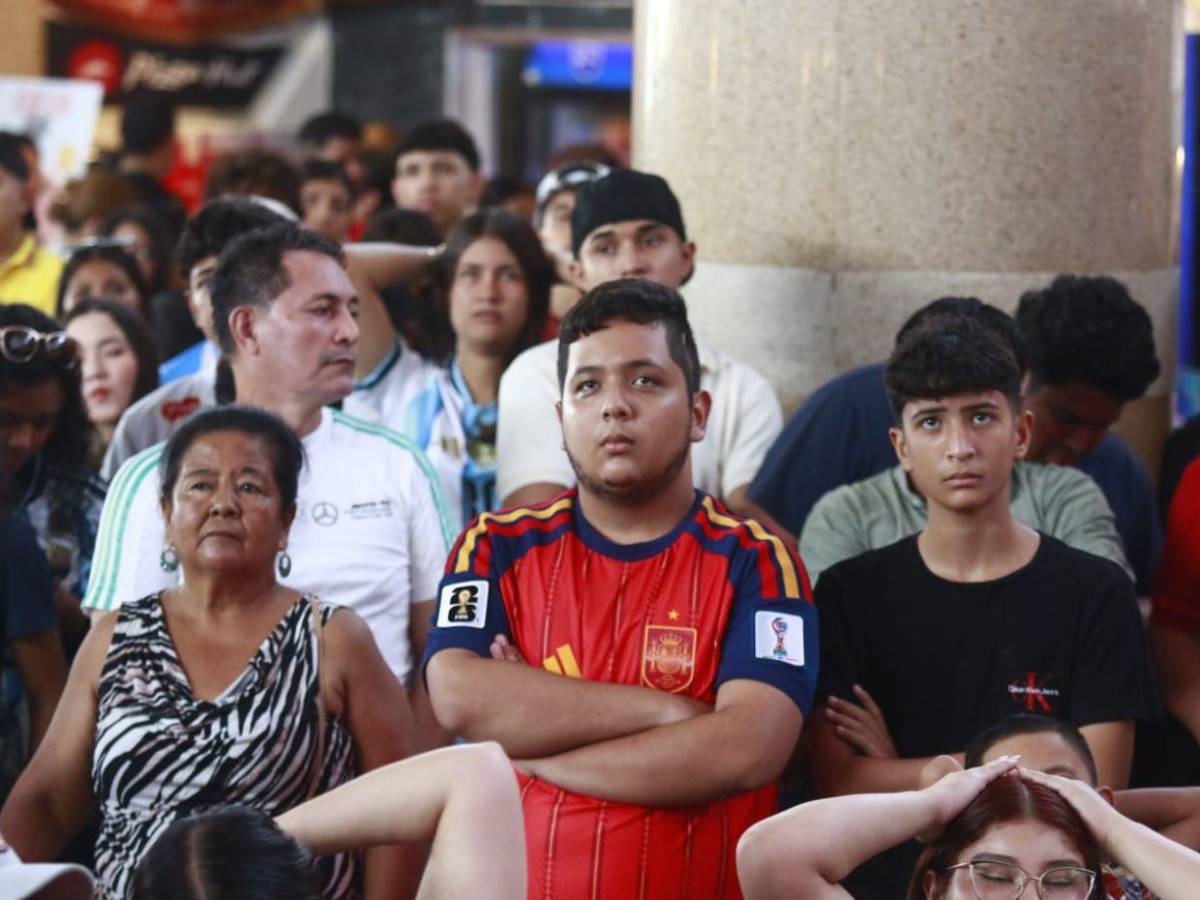 Tensión total: hondureños vivieron con intensidad la final del Mundial entre España y Argentina