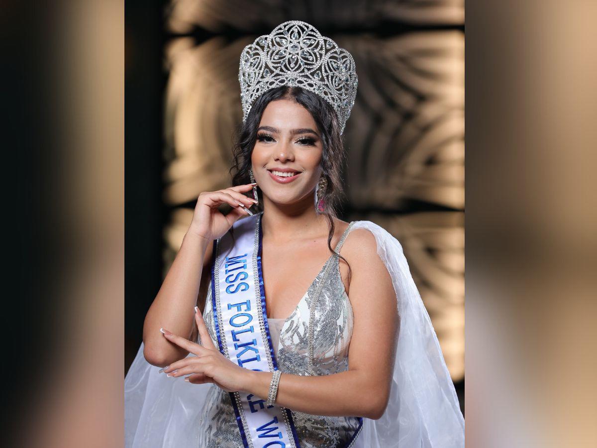 Hondureña Gissel Cáceres gana el Miss Folklore World 2023 en República Dominicana