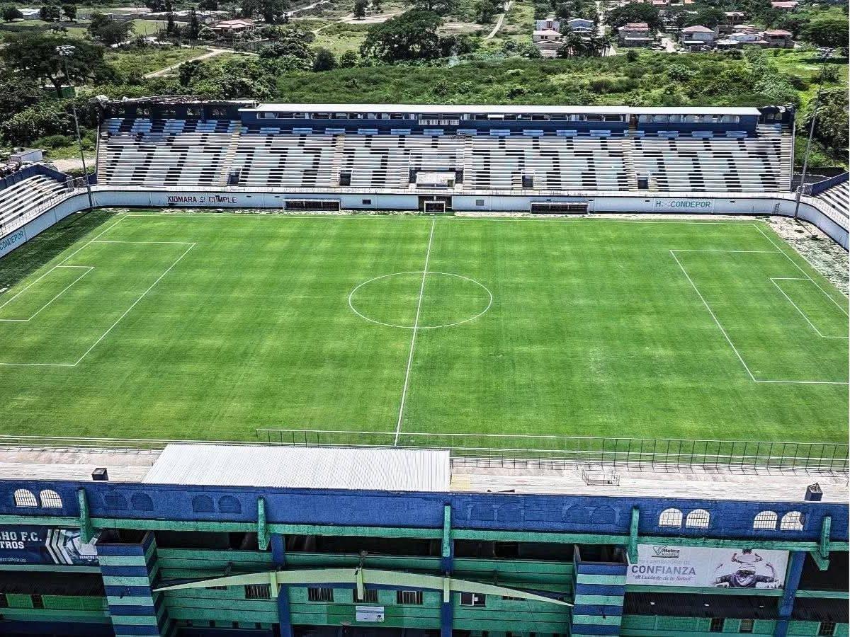 Una belleza: Así avanza la remodelación del estadio Juan Ramón Brevé en Juticalpa, Honduras