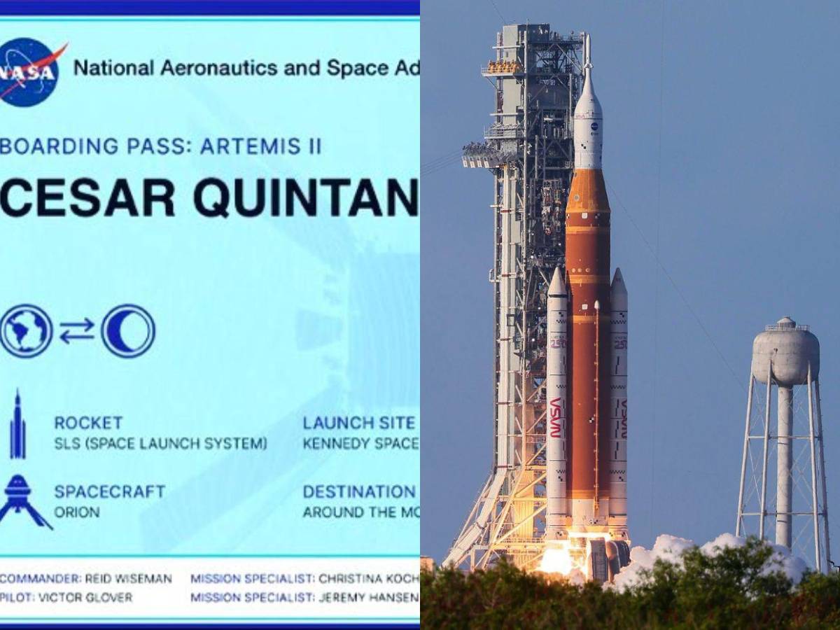 5.6 millones de personas lleva la misión Artemis II a la órbita de la Luna en una micro SD, incluidos hondureños