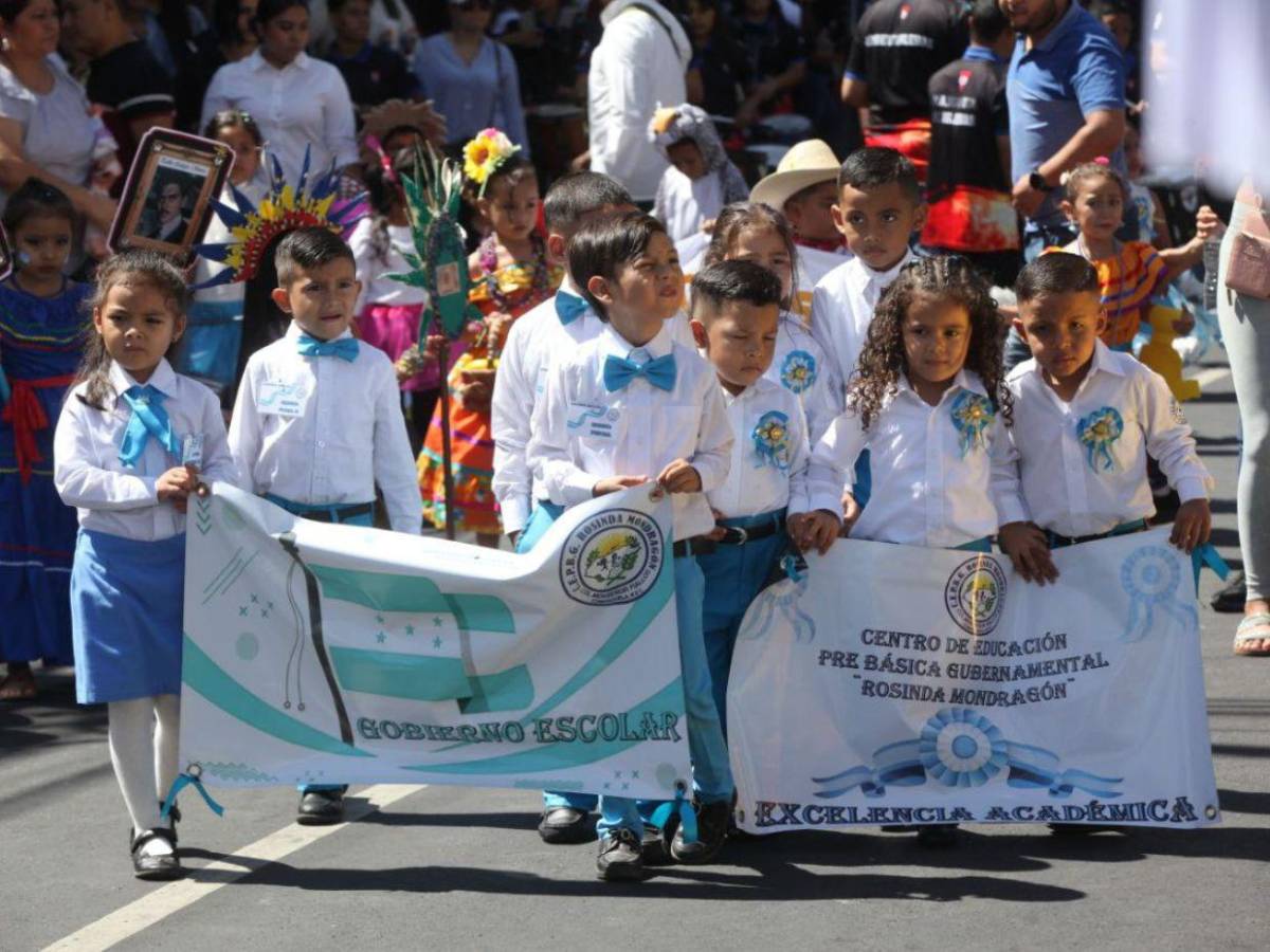 Comayagüela también vibra con los desfiles de prebásica