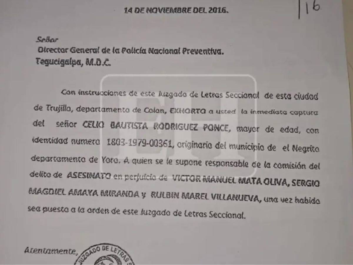 ¿Quién es Celio Rodríguez, yerno del exdiputado Rafael Alegría, acusado de asesinar a campesinos del Bajo Aguán?