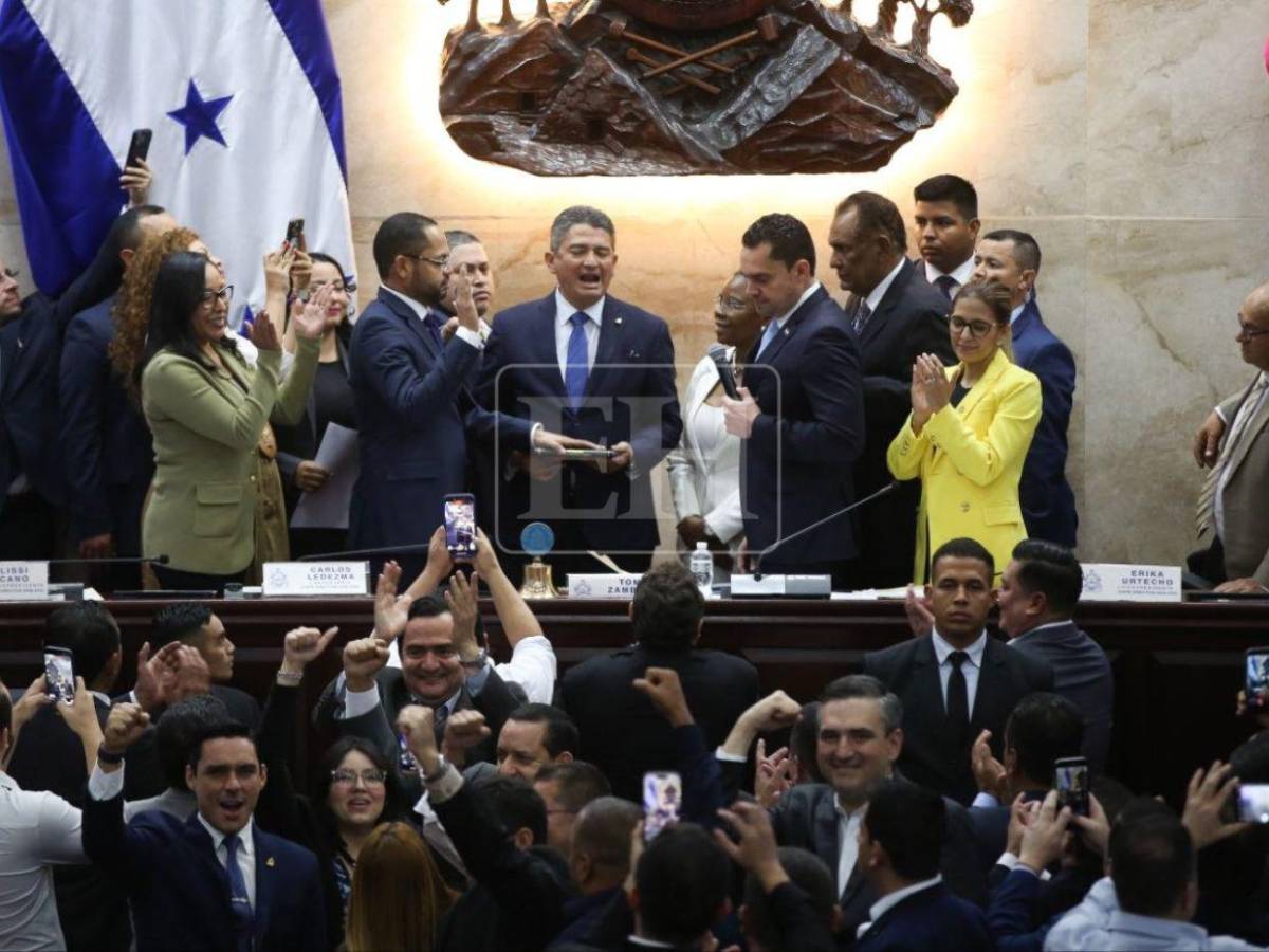 Zafarrancho en el CN: diputados se van a los empujones por destitución de Johel Zelaya