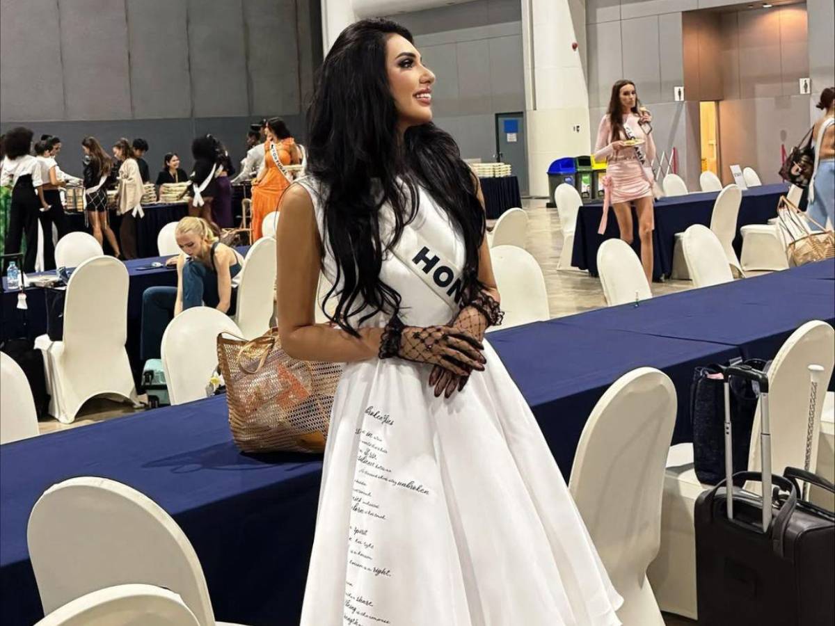El poderoso mensaje de Alejandra Fuentes en su vestido, durante ensayos de Miss Universo
