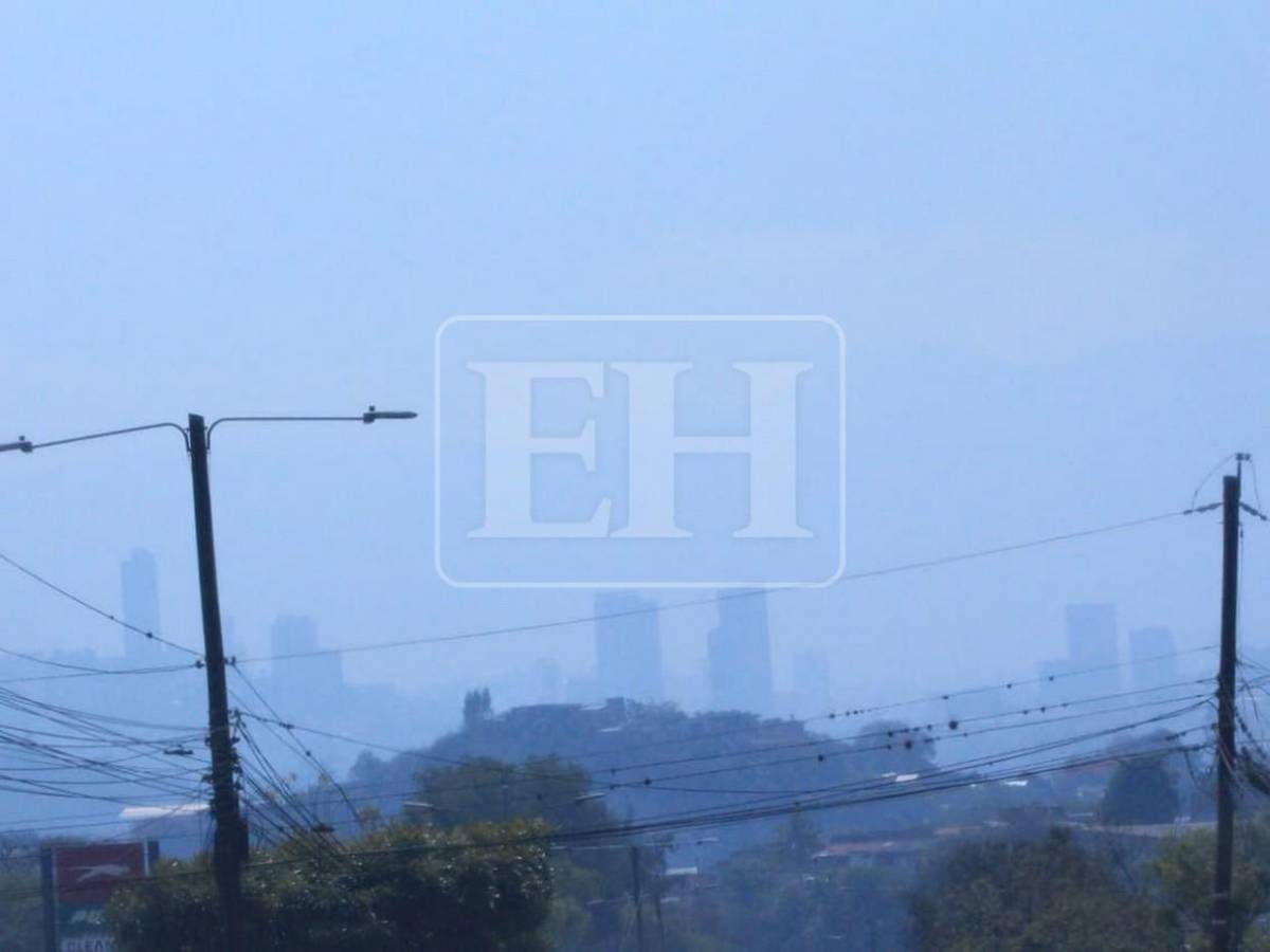 Capa de humo y calor elevan índice de mala calidad del aire en Tegucigalpa