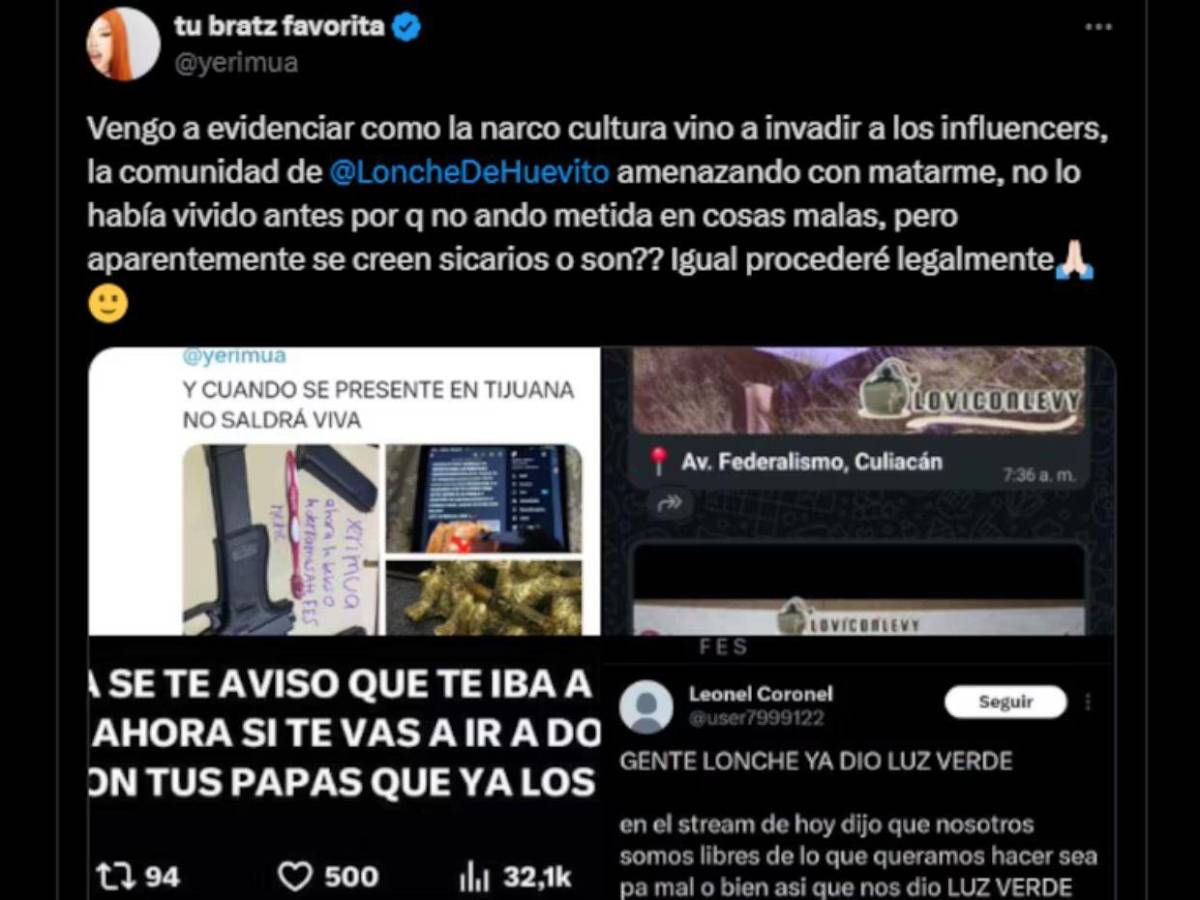 Yeri Mua denuncia amenazas de muerte y hostigamiento; señala al streamer Lonche