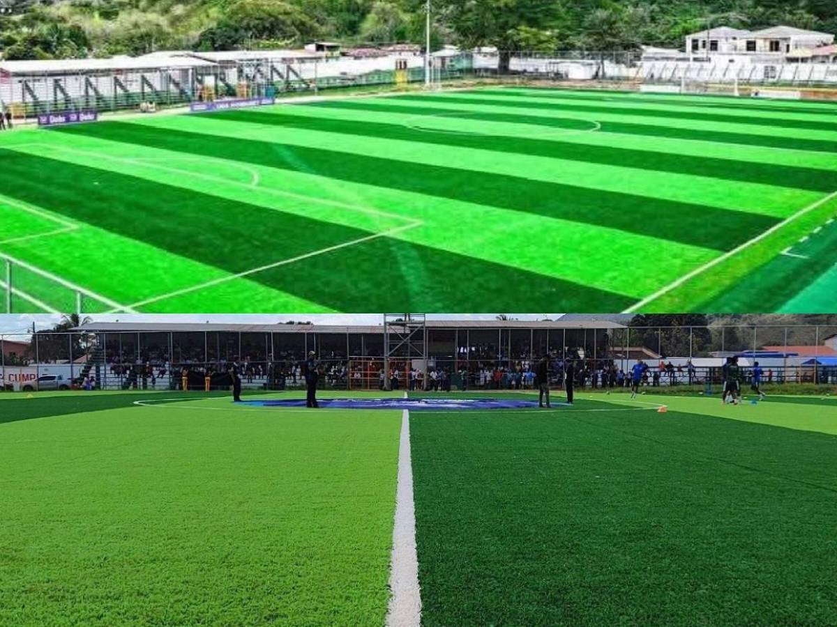 ¡Belleza! Así lució el estadio hondureño Óscar Peralta en su primer partido de Liga Nacional
