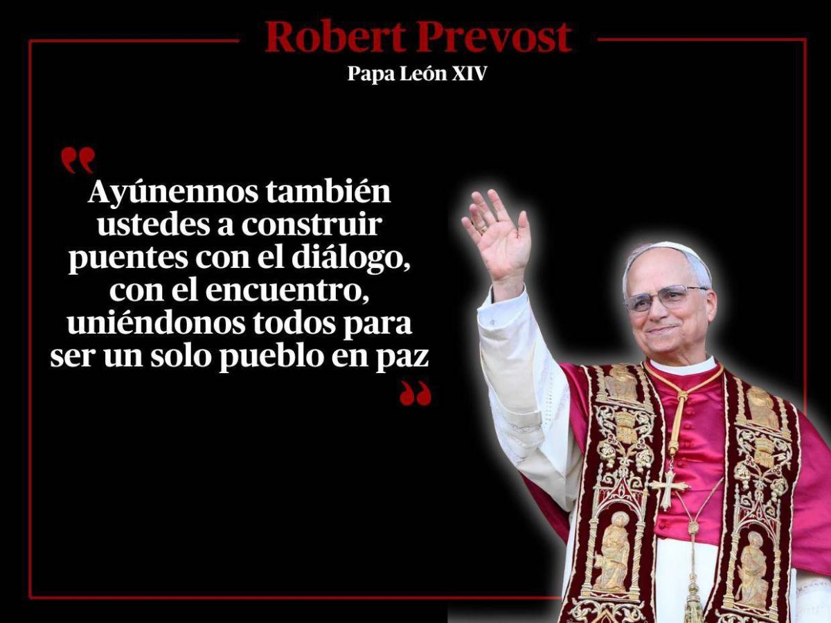 Frases de León XIV, el nuevo Papa: llama a la unidad y a la paz