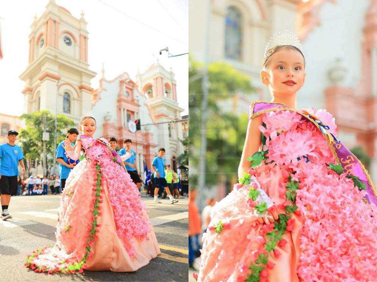 Color y fervor patrio engalanan los desfiles patrios en San Pedro Sula este lunes