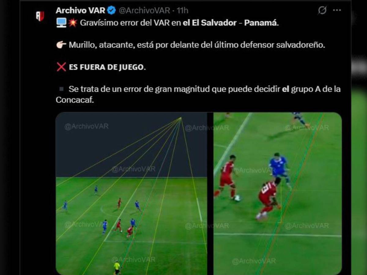 Polémica arbitral en el juego El Salvador vs Panamá desata enojo del gobierno de Bukele
