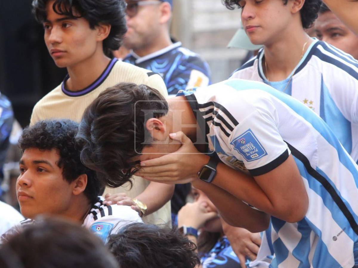 Lágrimas de tristeza invadieron a hondureños tras derrota de Argentina en final del Mundial