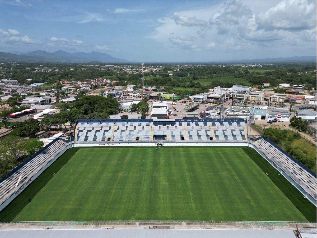 Una belleza: Así avanza la remodelación del estadio Juan Ramón Brevé en Juticalpa, Honduras